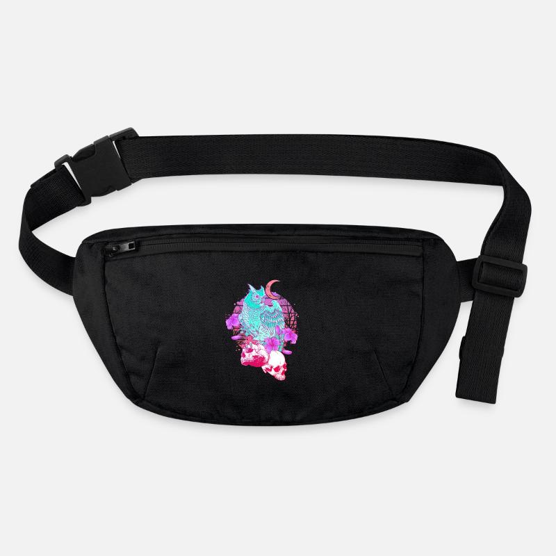 Pastel Goth Skull Owl Aesthetic Clothes Moon Stanley/Stella recycled Hip Bag 