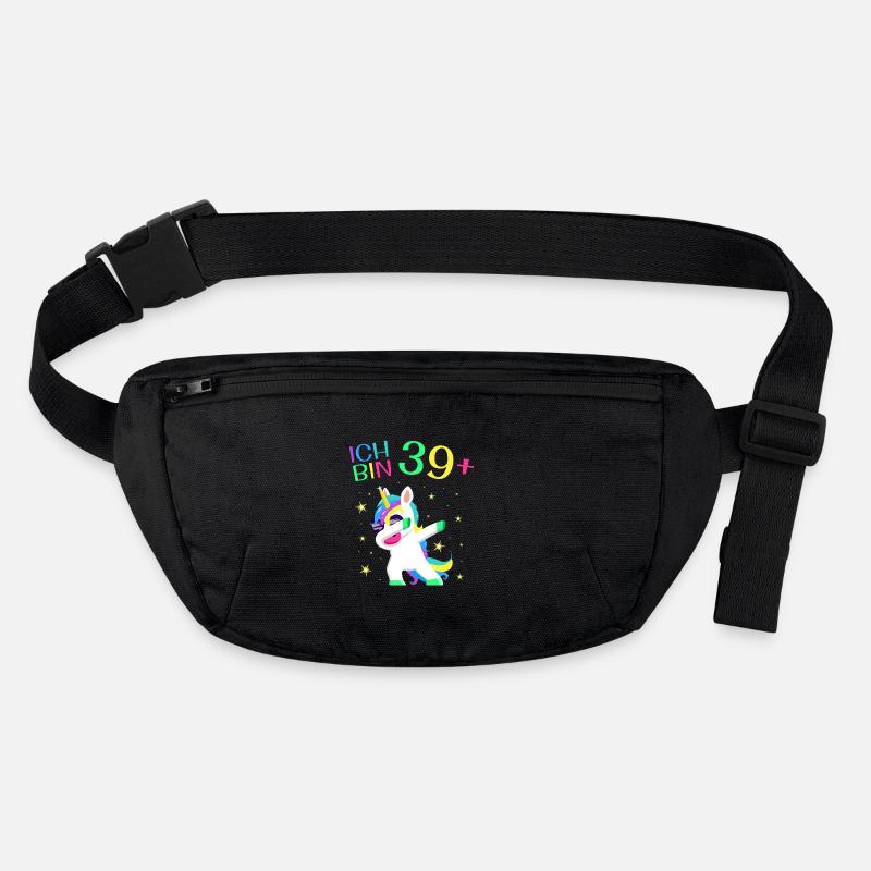 Ich bin 39 Plus 40. Geburtstag Einhorn Geschenk Stanley/Stella recycelte Gürteltasche