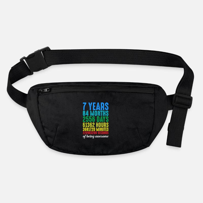 7 ans 7 ans 7 ans 7 ans vintage rétro numéros Sac banane recyclé Stanley/Stella
