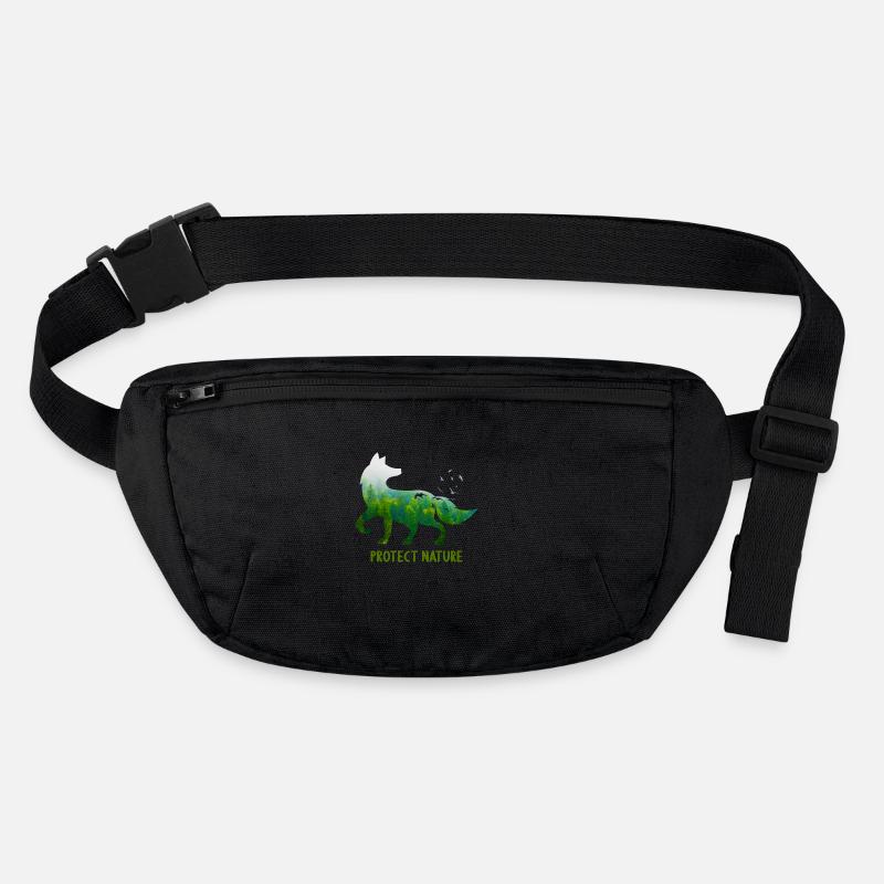 Protect Nature Fox Environmental Protection Animal Welfare Stanley/Stella recycled Hip Bag 