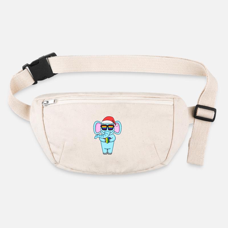 Elefant Regenbogen Weihnachten Stanley/Stella recycelte Gürteltasche