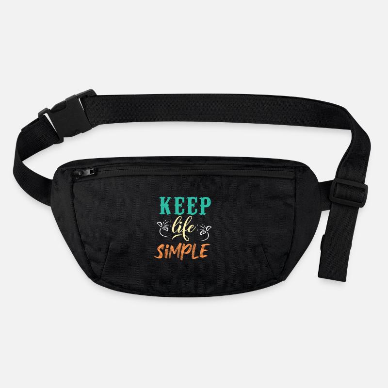 Keep Life Simple Motivational Design Stanley/Stella recycled Hip Bag 