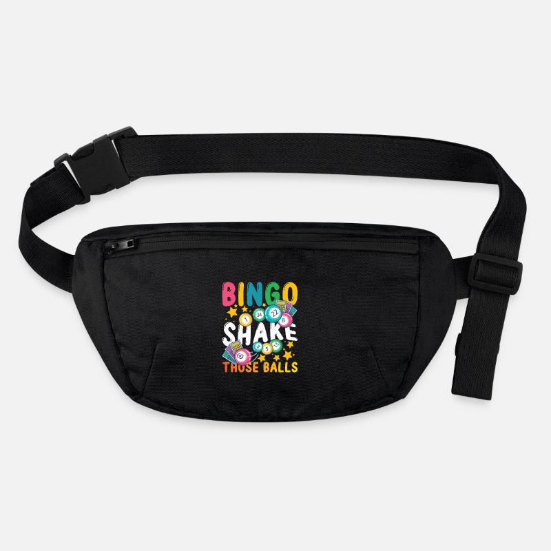 Bingo Shake Those Balls for a bingo player Stanley/Stella recycled Hip Bag 
