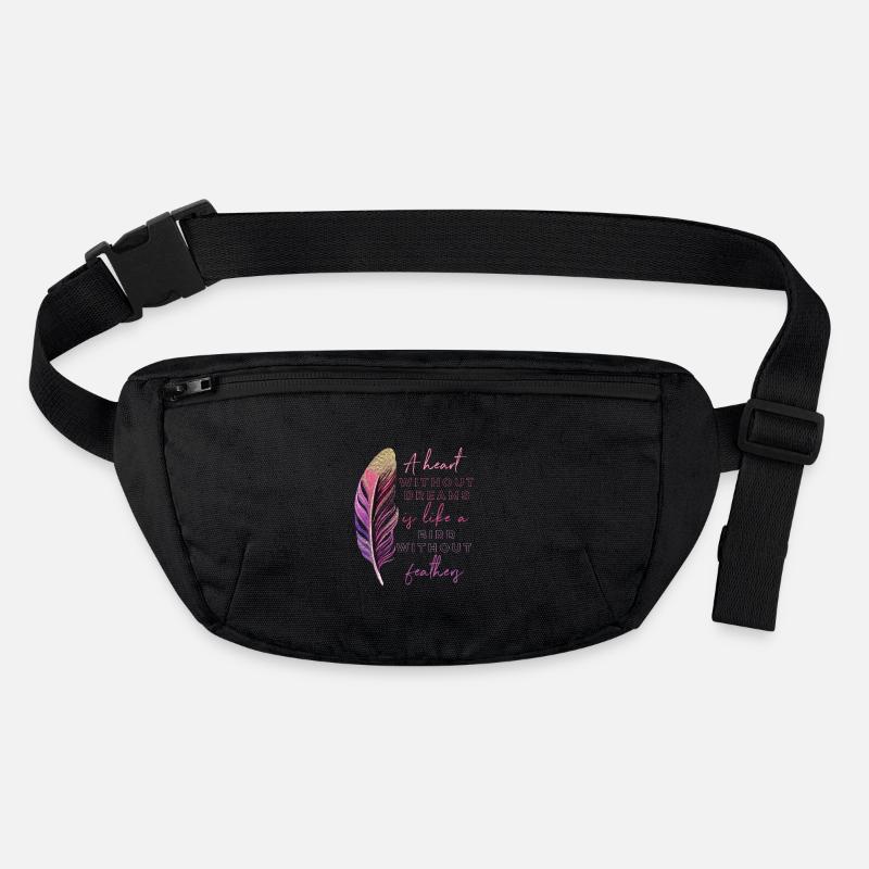 Inspiration Saying Feather Stanley/Stella recycled Hip Bag 