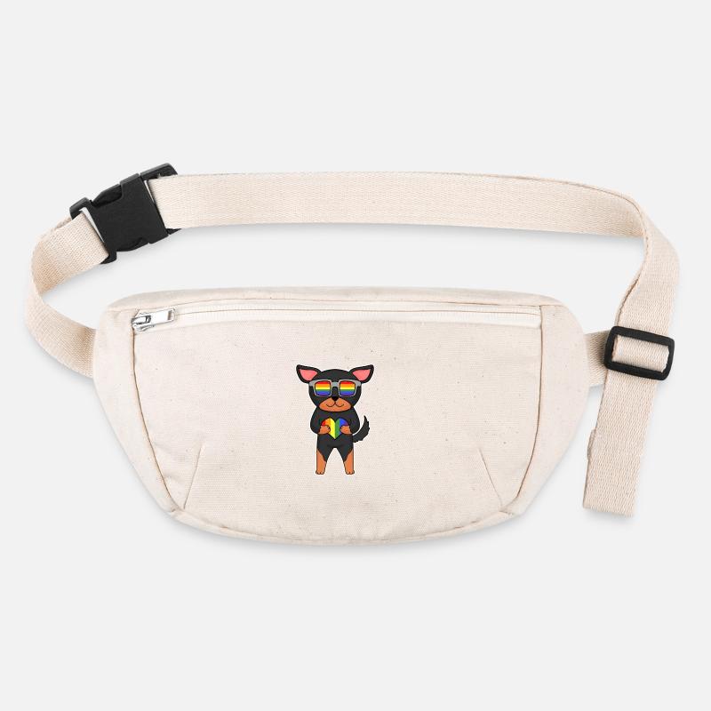 LGBT Hund Lancashire Heeler Regenbogen Stanley/Stella recycelte Gürteltasche