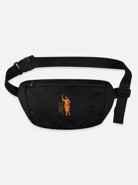 God of the Sea - Neptune - Stanley/Stella recycled Hip Bag  - black - Front