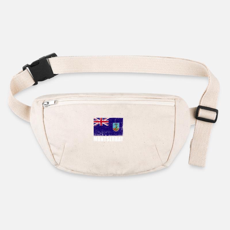 Montserrat Flag Grunge Montserrat Flag Sac banane recyclé Stanley/Stella