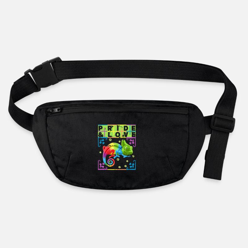 Regenbogen Chamäleon, LGBT Pride-Rainbow LGBTQ Stanley/Stella recycelte Gürteltasche