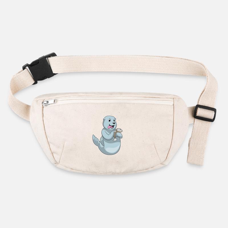 Seal with fish Stanley/Stella recycled Hip Bag 