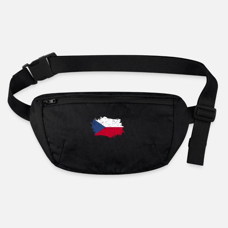 Czech Republic Flag Grunge Czech Flag Stanley/Stella recycled Hip Bag 
