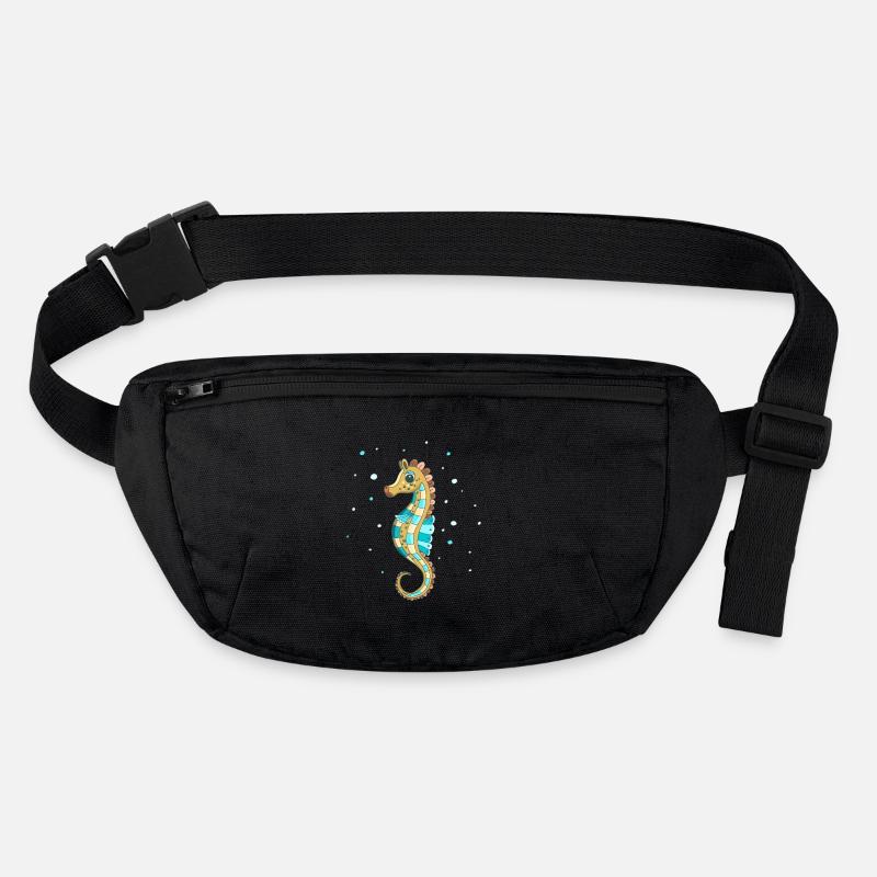 Seepferdchen süßes Motiv Stanley/Stella recycelte Gürteltasche