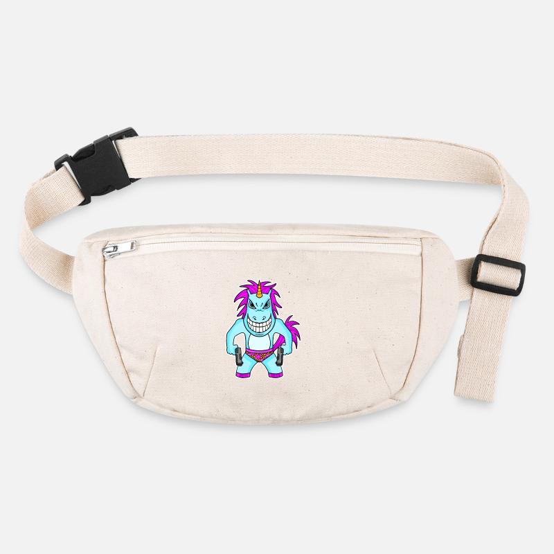 Einhorn mit Pistole Stanley/Stella recycelte Gürteltasche