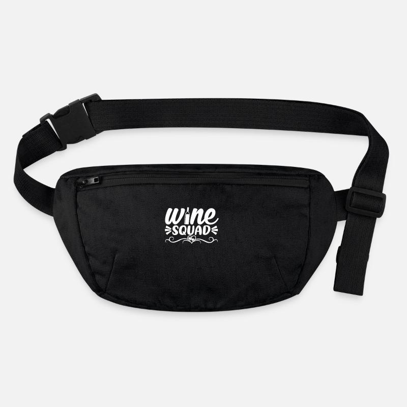Wine troupe - Stanley/Stella recycled Hip Bag  - black