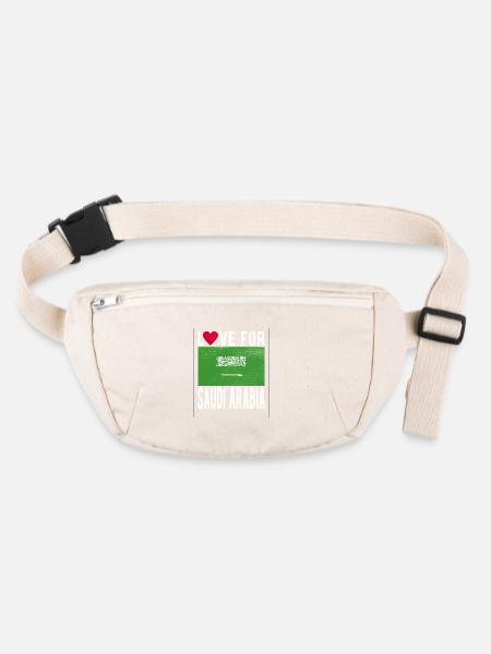 Saudi Arabia flag - Stanley/Stella recycled Hip Bag  - natural - Front
