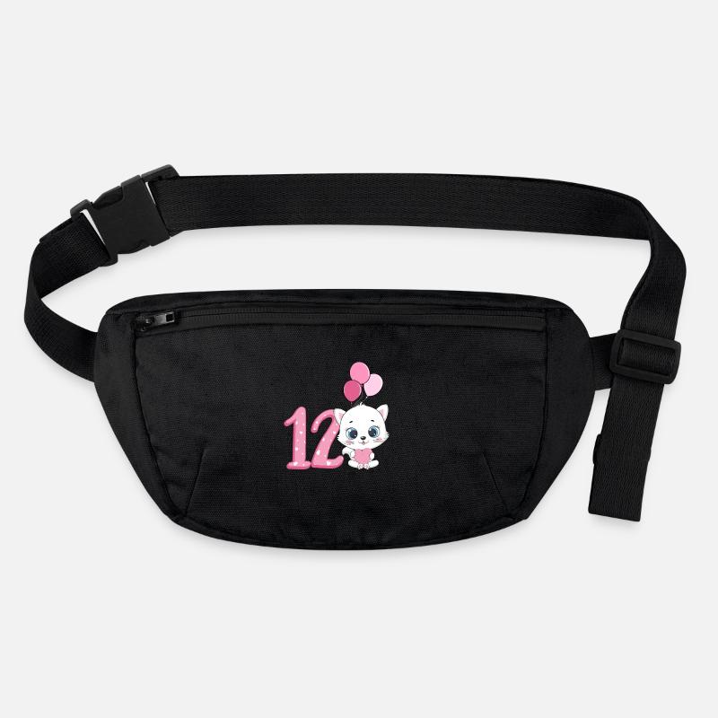 Chaton de 12 ans | Chemise d’anniversaire de chat Sac banane recyclé Stanley/Stella
