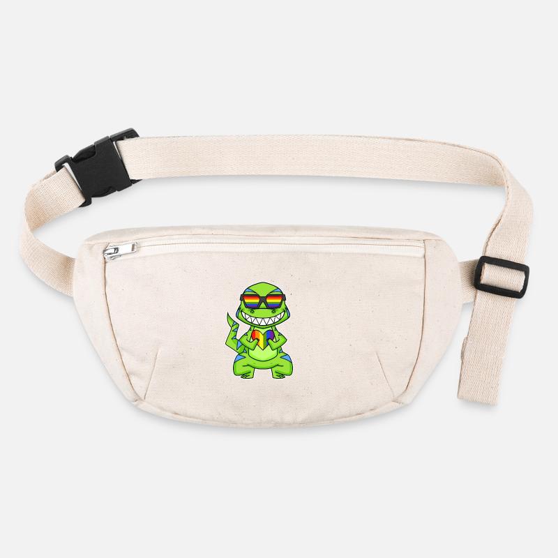 LGBT Tier Dinosaurier Regenbogen Herz Stanley/Stella recycelte Gürteltasche