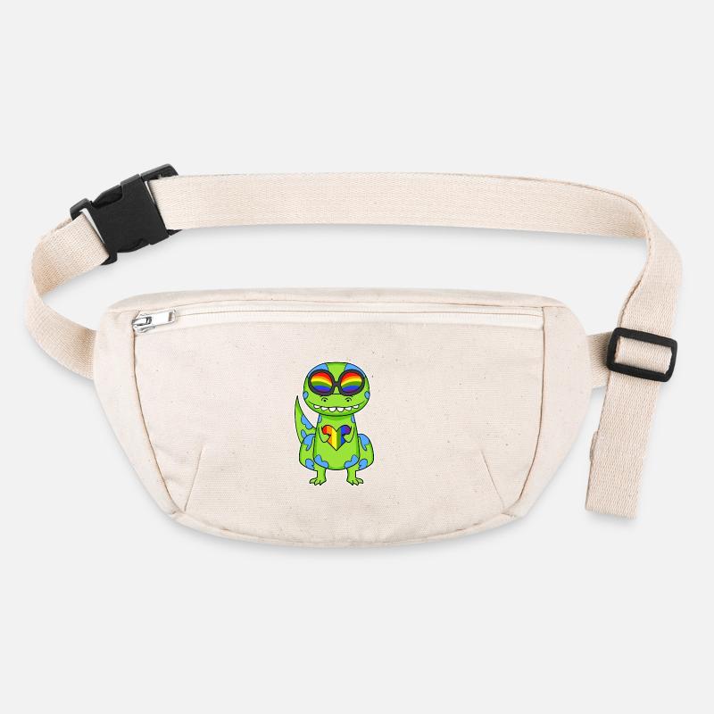 LGBT Tier Dinosaurier Regenbogen Herz Stanley/Stella recycelte Gürteltasche