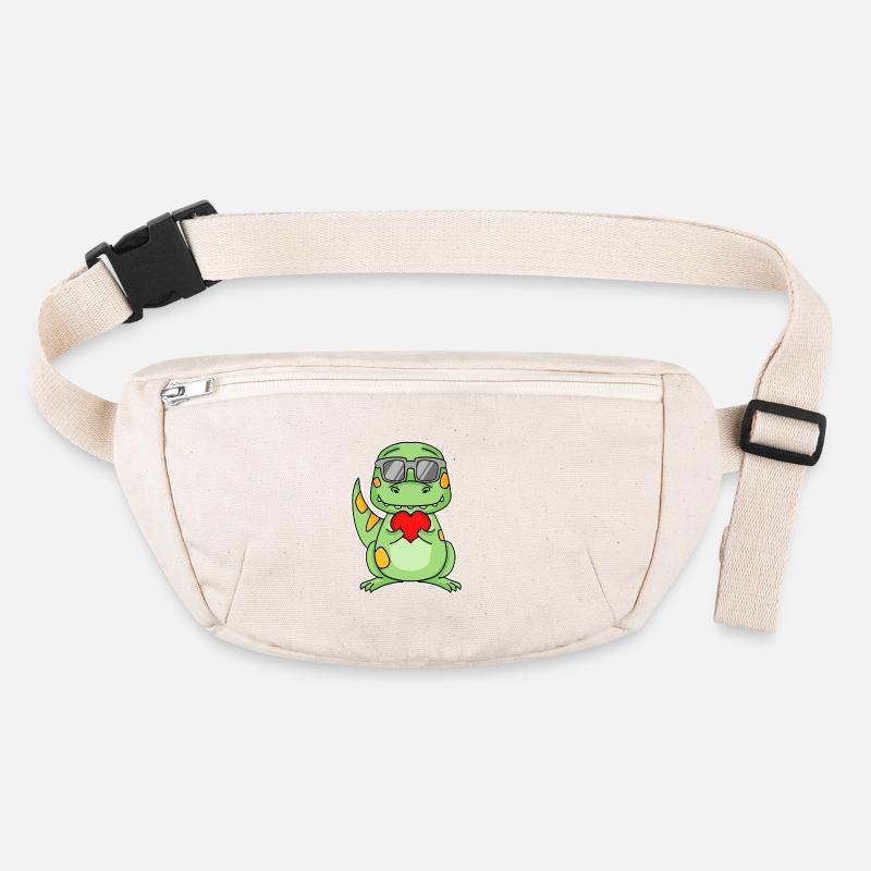 Dinosaurs with Heart - Love Romantic Stanley/Stella recycled Hip Bag 
