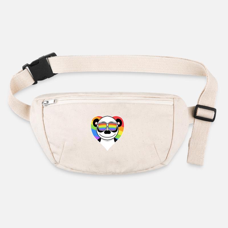 Gay Regenbogen Herz Tier Panda Stanley/Stella recycelte Gürteltasche