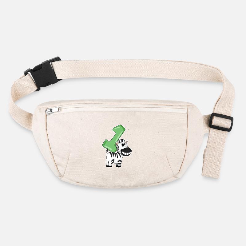1 Jahr alt - Einschulung - Zebra Motiv - Gewinner Stanley/Stella recycelte Gürteltasche
