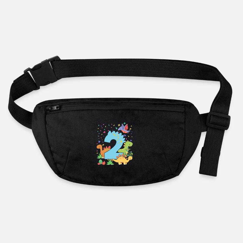 Herd of cute dinosaurs 2nd birthday 2 Stanley/Stella recycled Hip Bag 