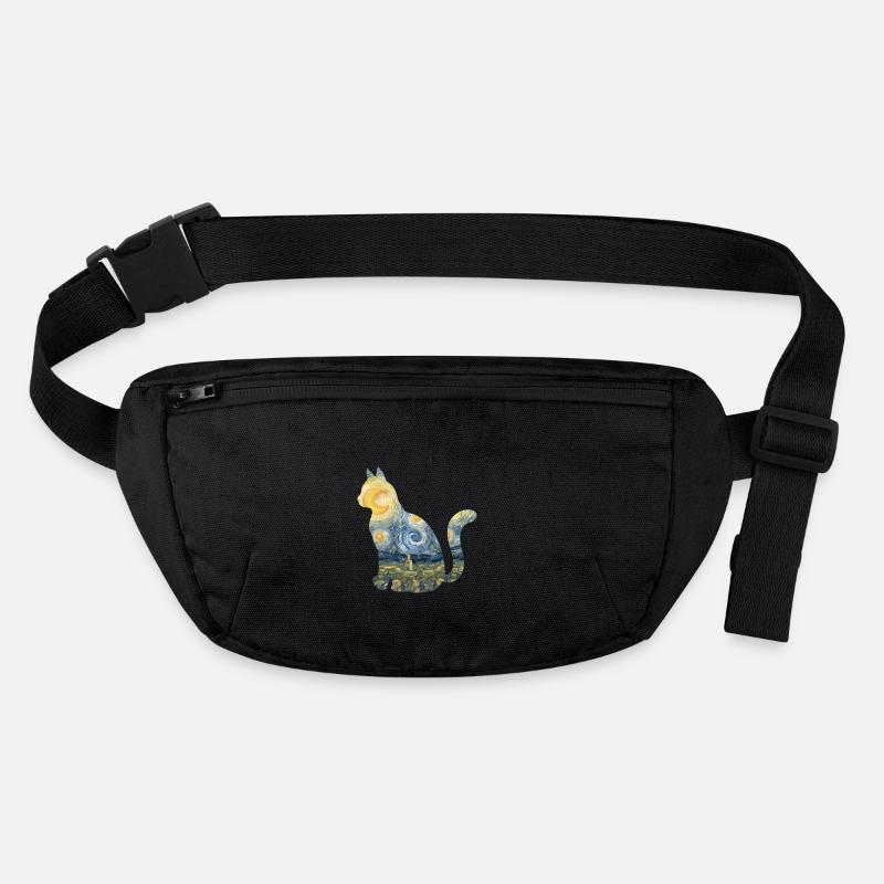 Cute Cat Toy Starry Night Fur Stanley/Stella recycled Hip Bag 