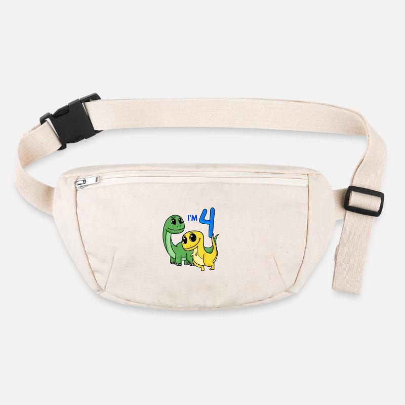 4 years old - 4th birthday dinosaur Stanley/Stella recycled Hip Bag 