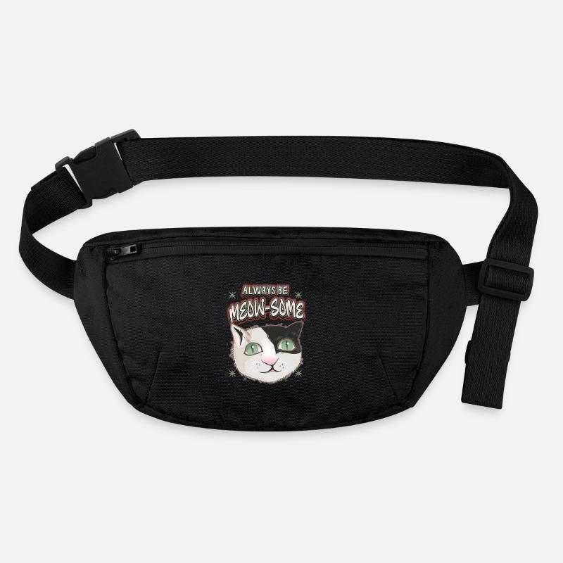 Cat with stars, funny saying, Pun pun Stanley/Stella recycled Hip Bag 