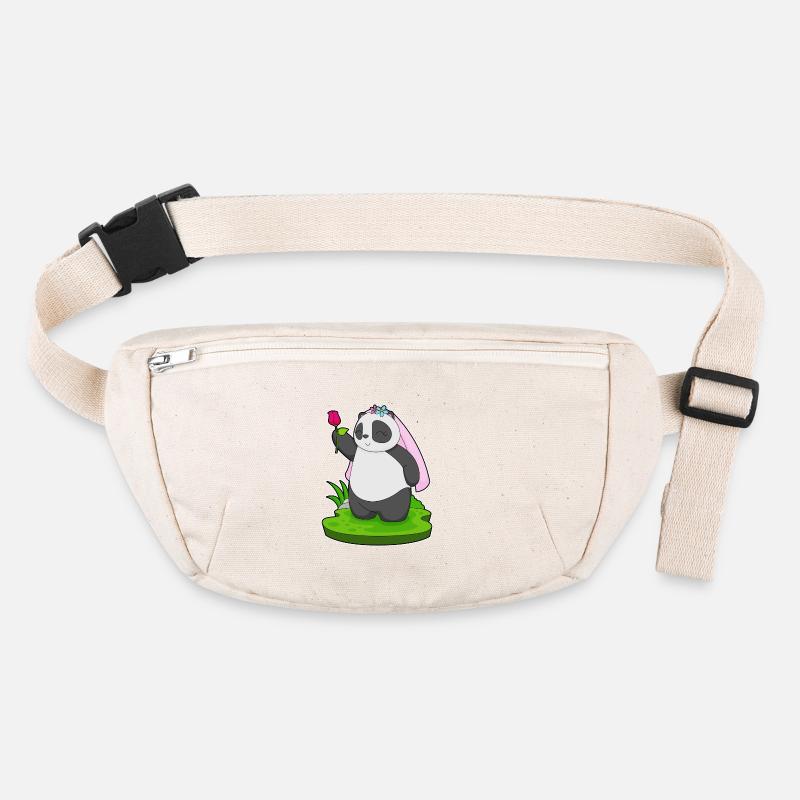 Panda Bride Rose Wedding Stanley/Stella recycled Hip Bag 