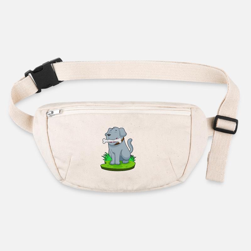 Hund Knochen Stanley/Stella recycelte Gürteltasche
