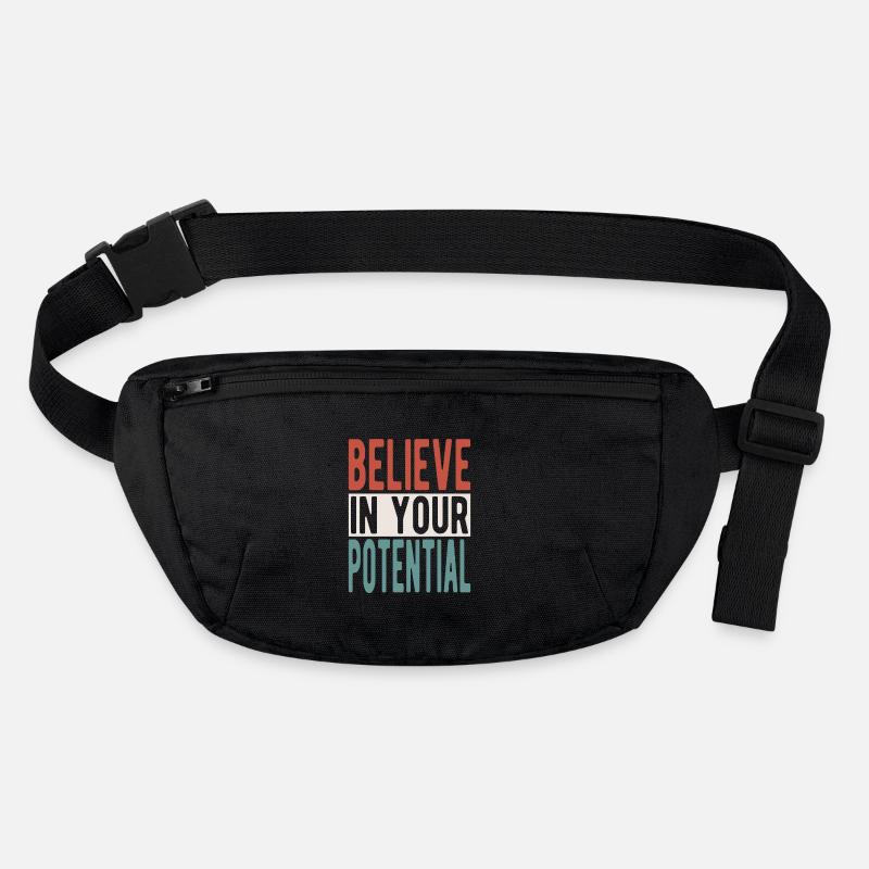Believe in your potential Stanley/Stella recycled Hip Bag 