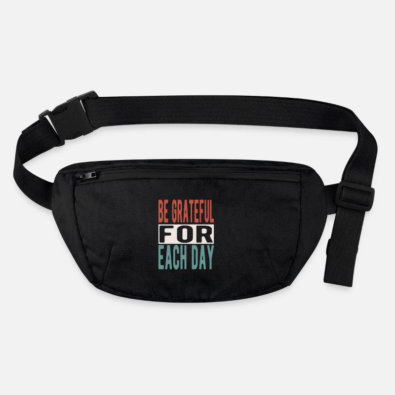 Be grateful for each day Stanley/Stella recycelte Gürteltasche