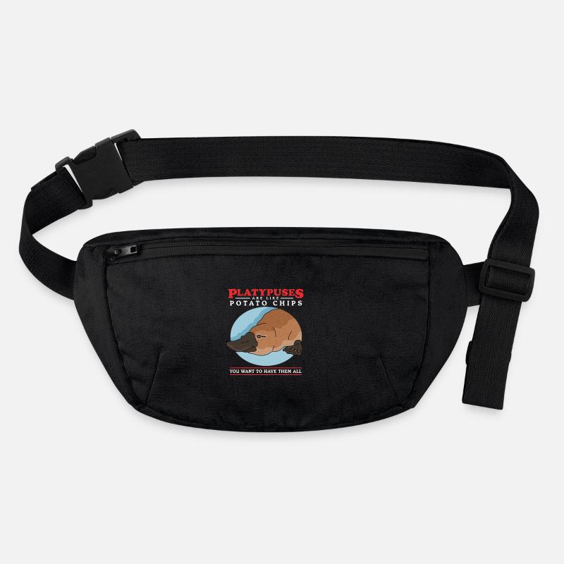 Schnabeltier Platypus Schnabeltiere Geschenk - Stanley/Stella recycelte Gürteltasche - Schwarz