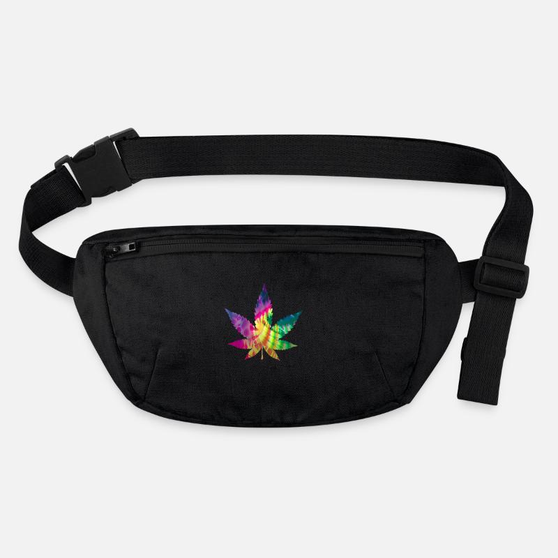 Tie Dye Batik Cannabis Blatt | Hanfblatt Stanley/Stella recycelte Gürteltasche
