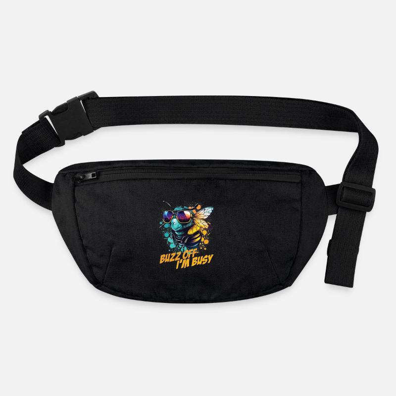 Bourdon avec des lunettes de soleil Buzz Off Je suis occupé Sac banane recyclé Stanley/Stella