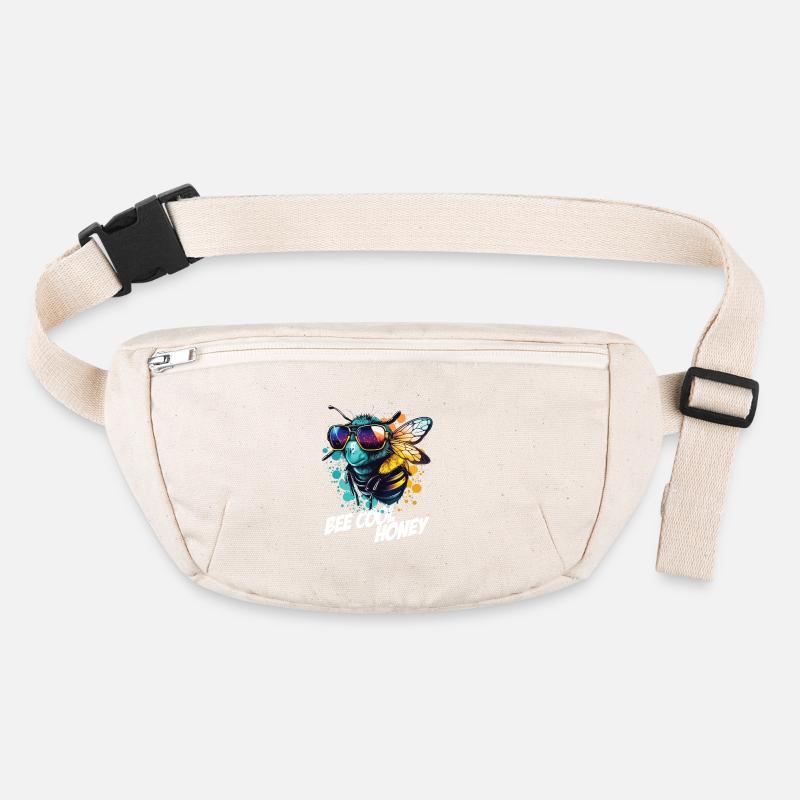 Graffiti Hummel mit Sonnenbrille Bee Cool Honey Stanley/Stella recycelte Gürteltasche