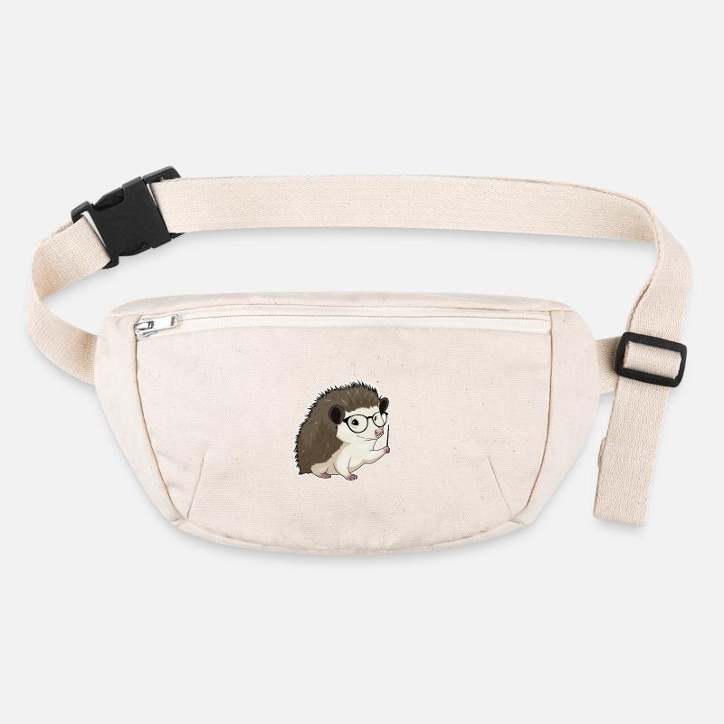 Hedgehog Teacher Pointer Stanley/Stella recycled Hip Bag 