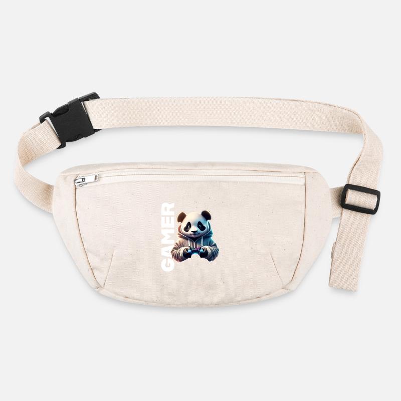 Gamer lettering with cool panda Stanley/Stella recycled Hip Bag 