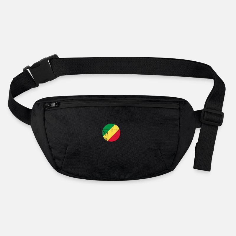 République du Congo Vintage Drapeau congolais Sac banane recyclé Stanley/Stella