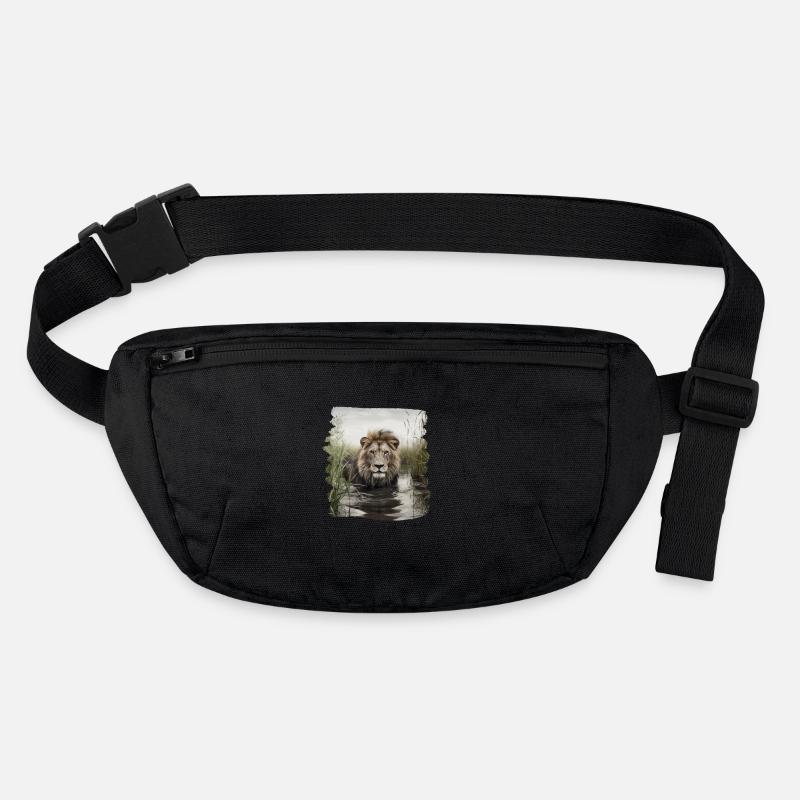 Löwen realistic Löwe Stanley/Stella recycelte Gürteltasche