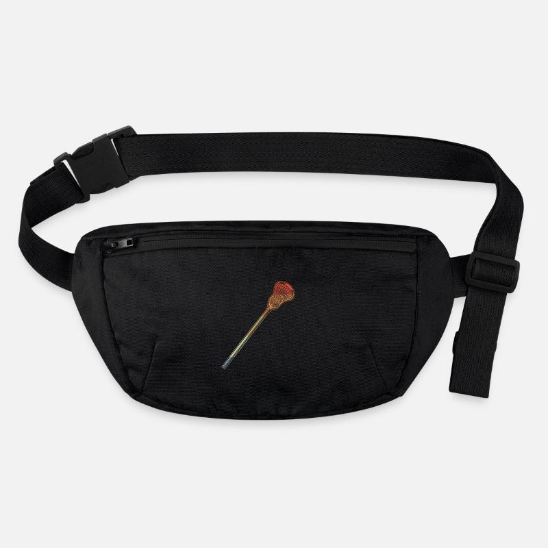 Lacrosse Stick Sketch Stanley/Stella recycled Hip Bag 