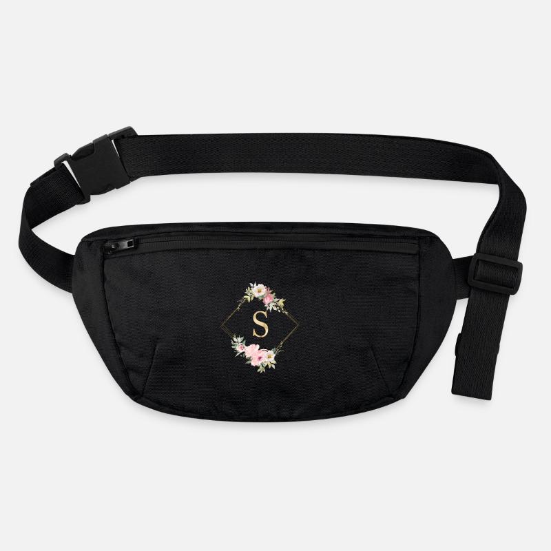 Customizable Monogram S Pastel Floral Stanley/Stella recycled Hip Bag 