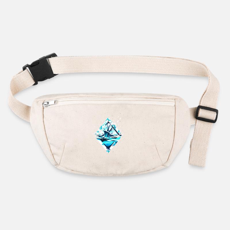 Paysage hivernal de cristal de glace de neige Sac banane recyclé Stanley/Stella