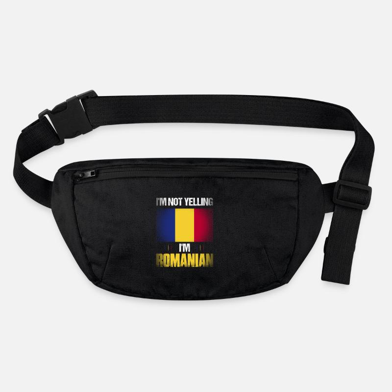 Je ne crie pas Je suis roumain fier roumain romani roumain Sac banane recyclé Stanley/Stella