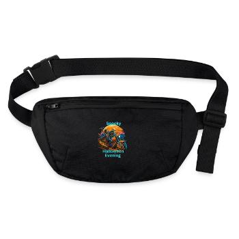 Spooky Halloween Evening - Stanley/Stella recycled Hip Bag  - black - Front