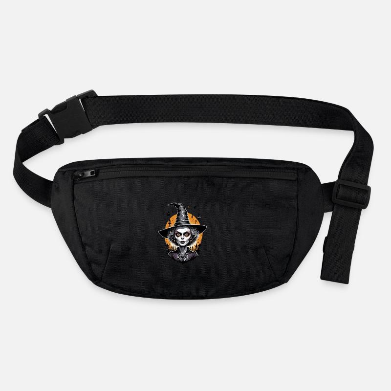 Classic Witch 22 - Stanley/Stella recycled Hip Bag  - black