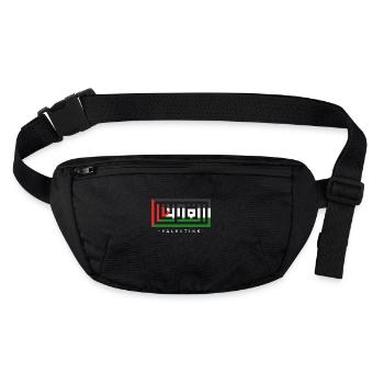 Free Palestine, Palestinian Patriotic Flag, - Stanley/Stella recycled Hip Bag  - black - Front