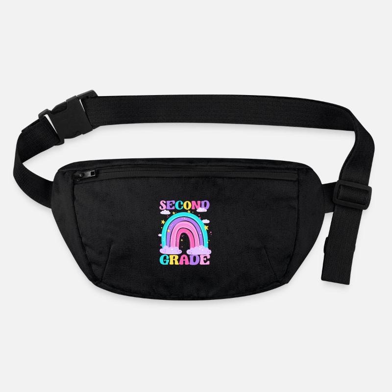 Second Grade 2nd Rainbow Teacher Student 100th Stanley/Stella recycled Hip Bag 