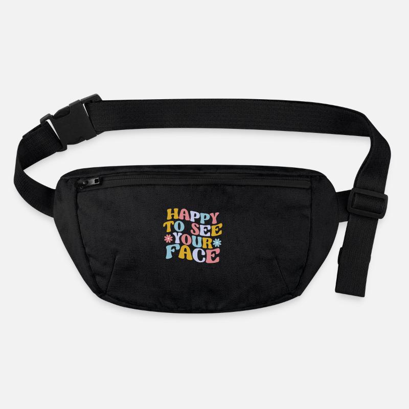 Happy To See Your Face Lehrer Schüler 100 Tage Stanley/Stella recycelte Gürteltasche