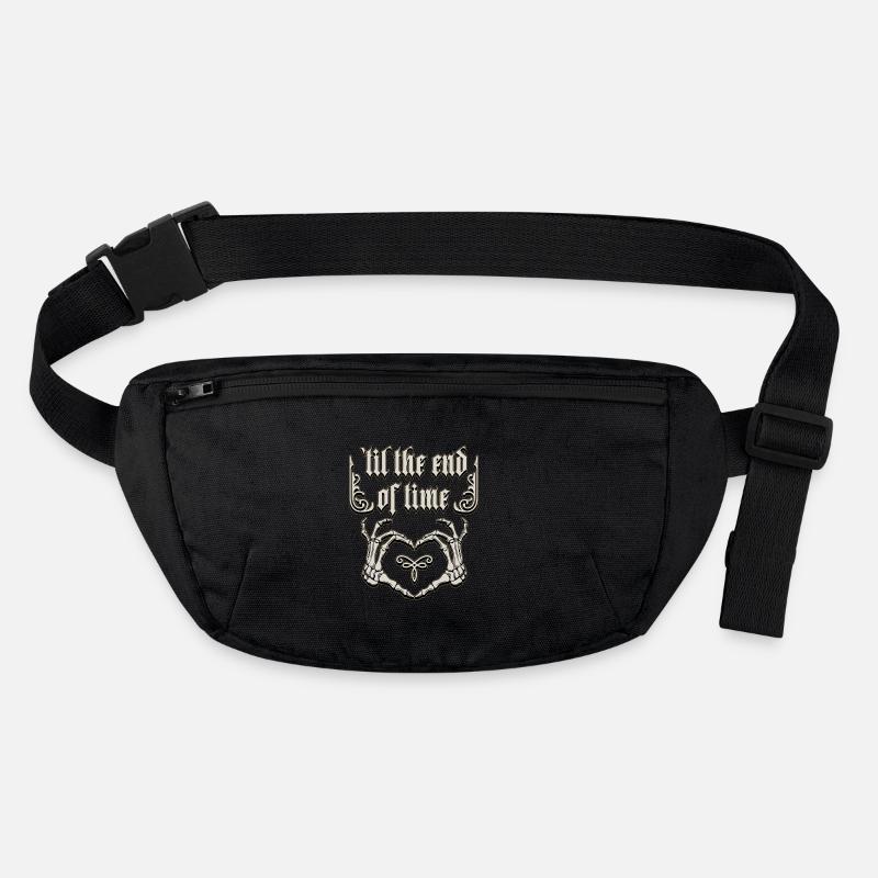 Gothic Love, Saying with Bone Hands, Skeleton Stanley/Stella recycled Hip Bag 